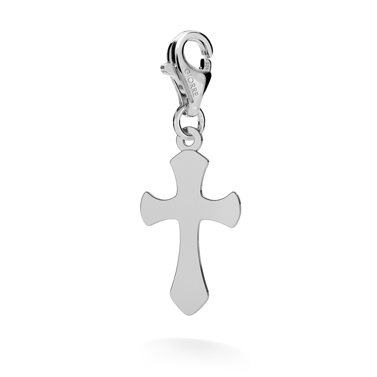 CHARM 60, CROSS, SILVER 925, RHODIUM OR GOLD PLATED
