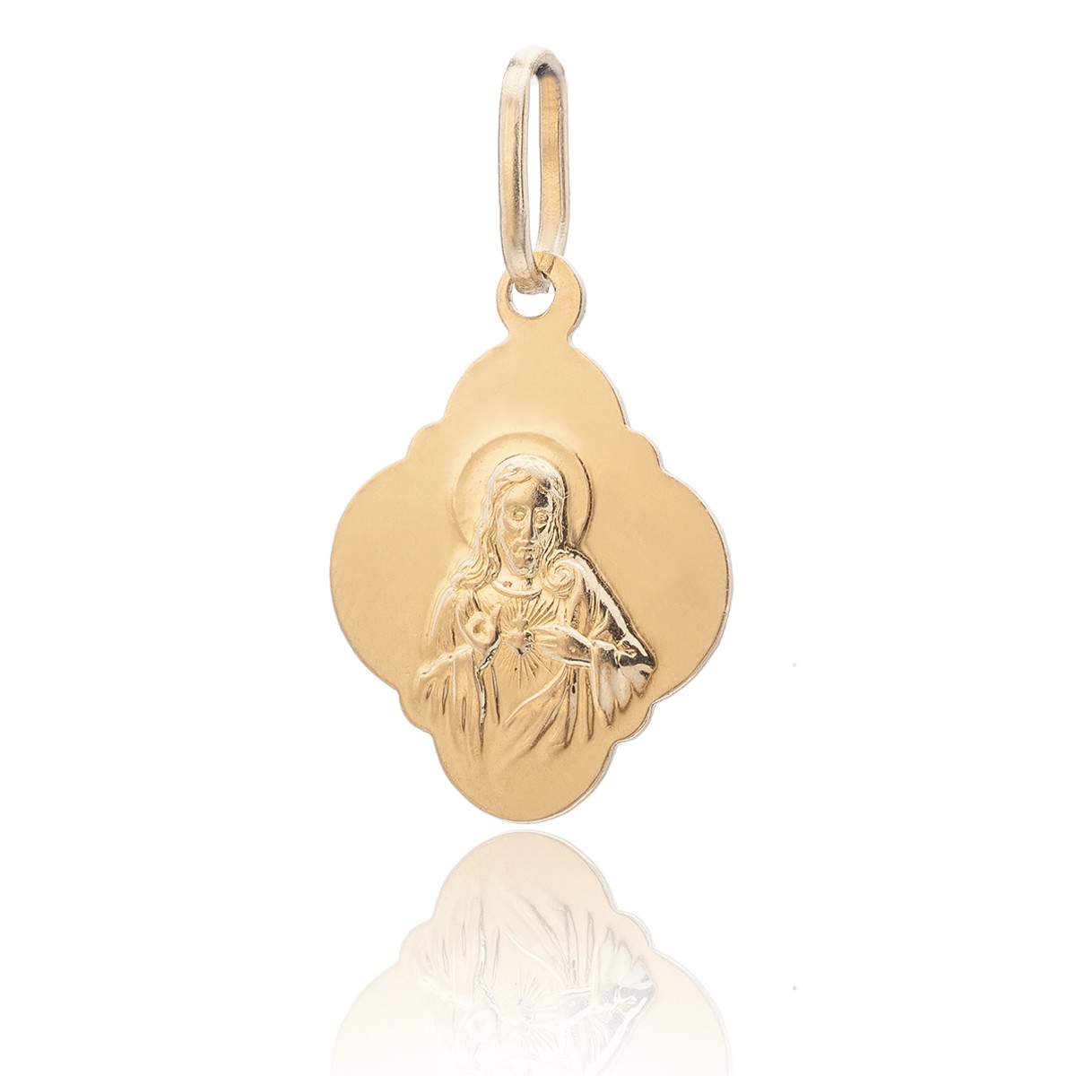 OUR LADY OF MERCY MEDALLION GOLD 14K
