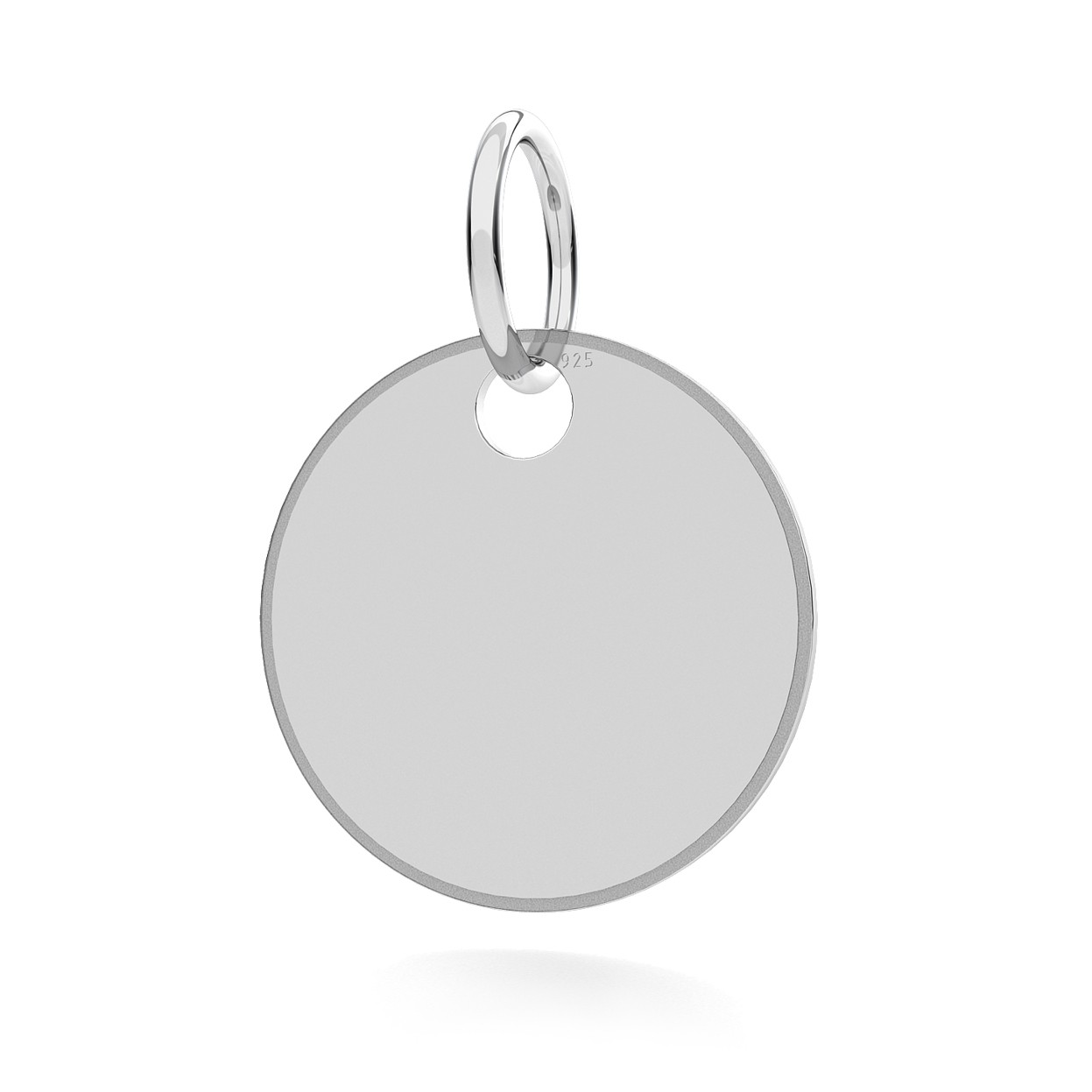ROUND ANIMAL ID PENDANT WITH ENGRAVED, STERLING SILVER, MODEL 2