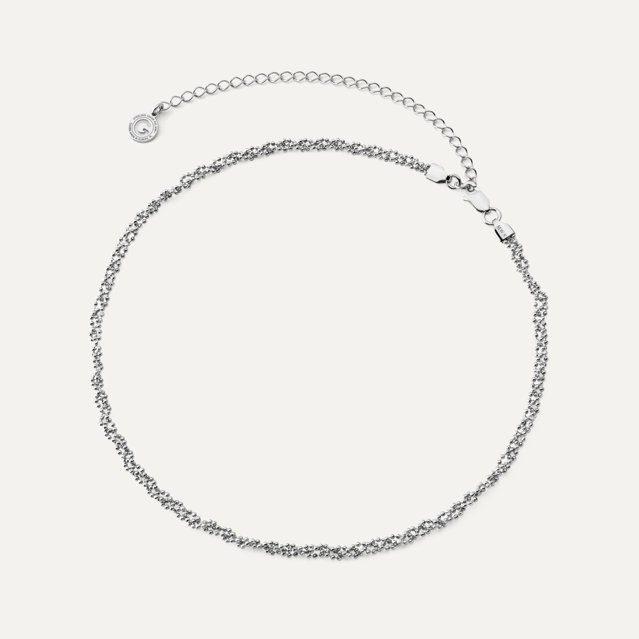 Coreana multi chain, sterling silver 925 platinum plated