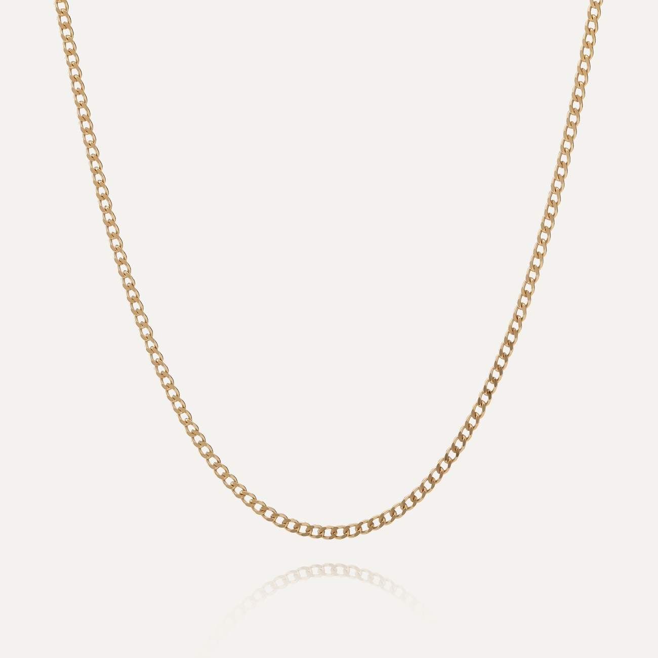 Diamond-cut chain, silver 925, gold-plated