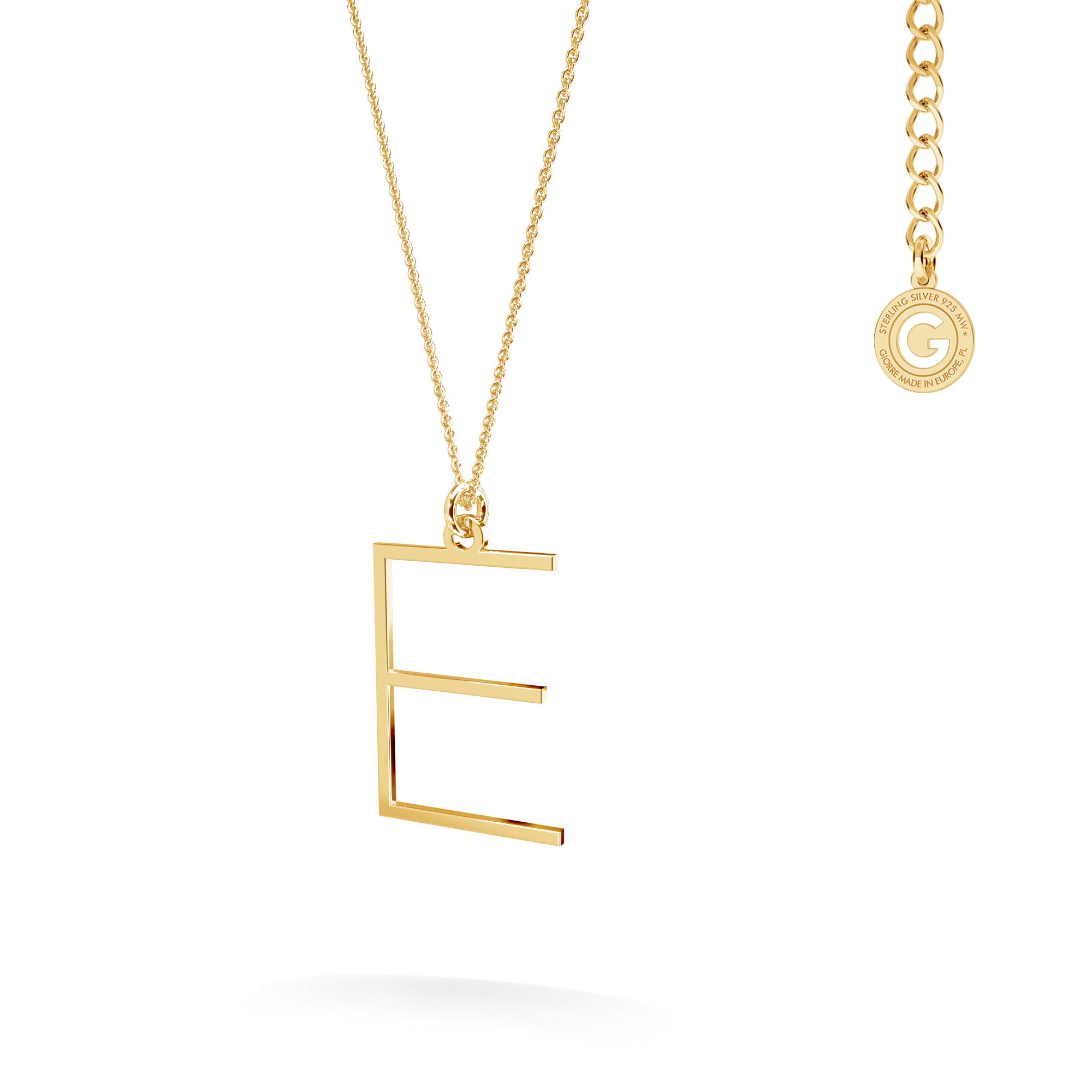 Halskette mit einem Buchstaben, 925er Silber mit Vergoldung