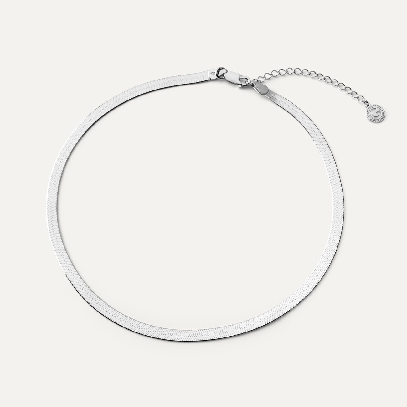 Choker sterling silber 925 platiniert