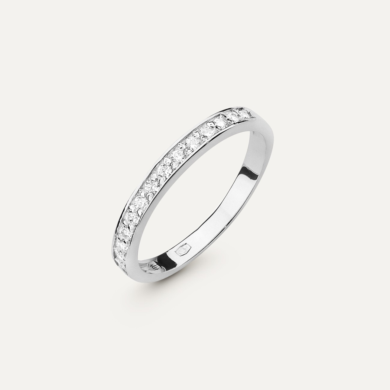 Gold zarter Diamantring - Glamour, gold 585 weiß 