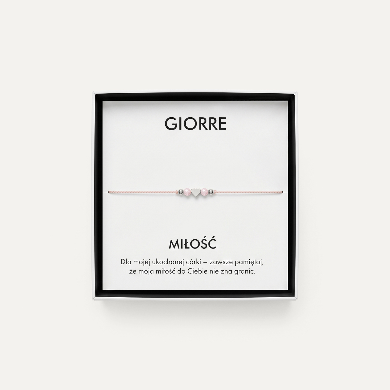 Love bracelet with pink opal, Sterling Silver 925 Plated with Platinum