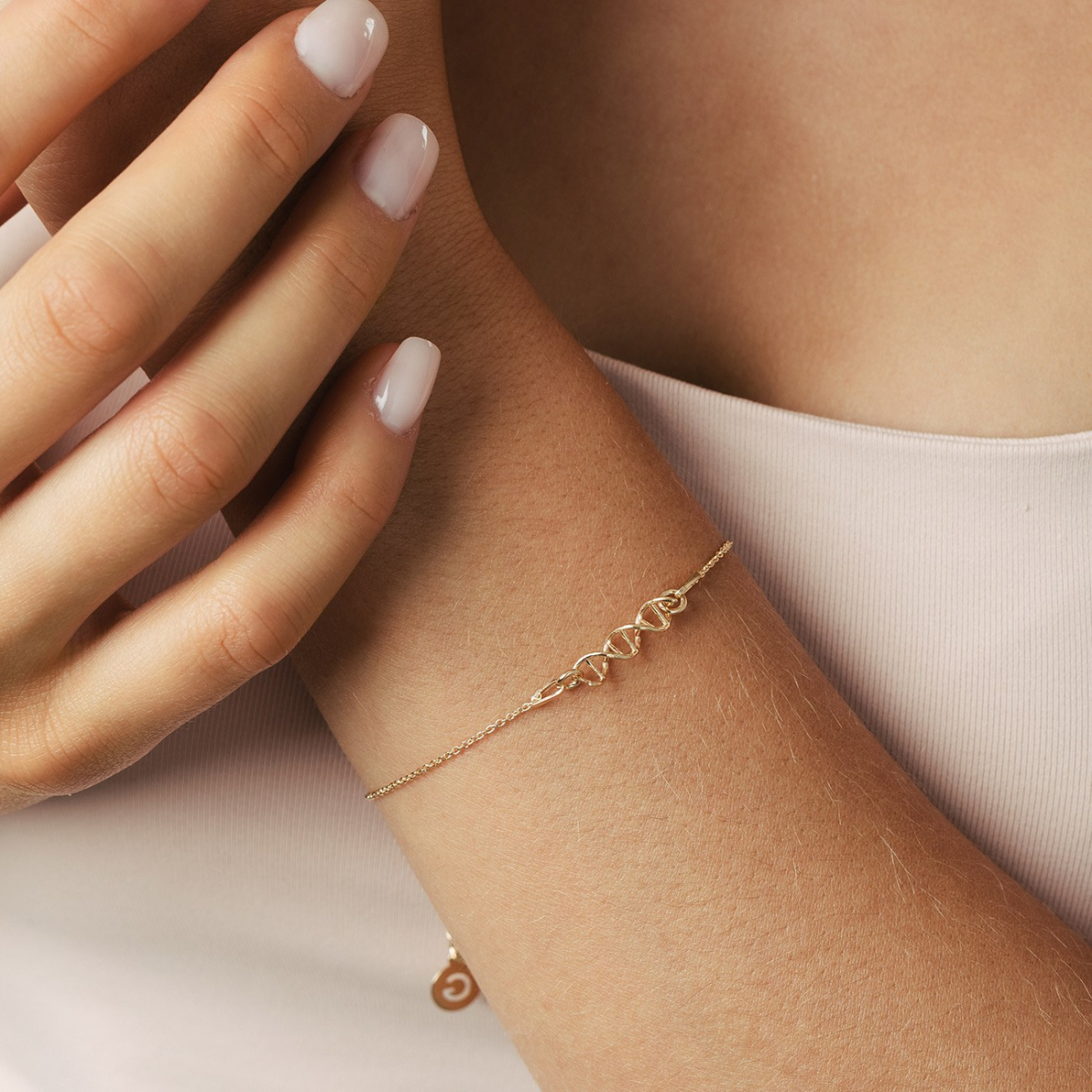 Bracciale Pesavento - DNA Spring in Argento 925% rosa con Polvere di Sogni Nera - WDNAB187