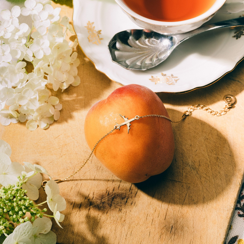 Barcelet - plane, gold plated                                    