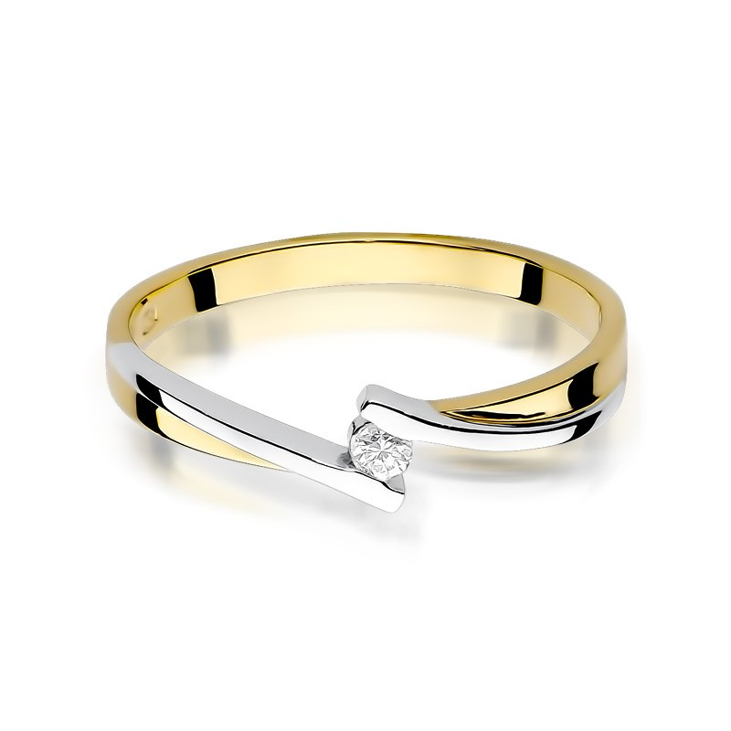 Ring with a 0.04 ct diamond - Classic, gold 585 yellow                                    