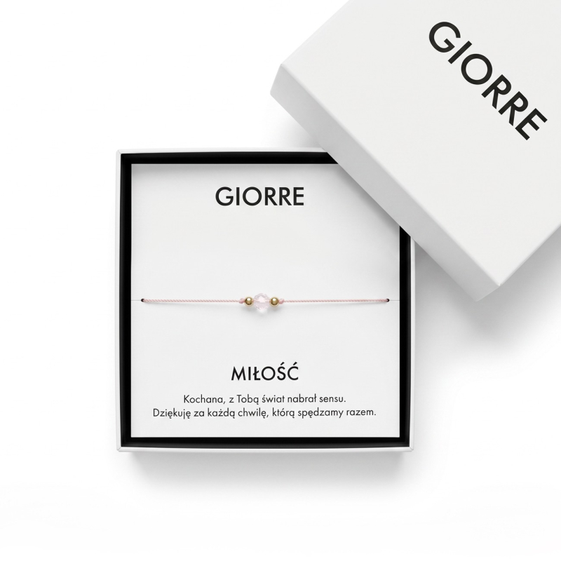 Love bracelet with rose quartz, Sterling Silver 925, gold plated                                                    