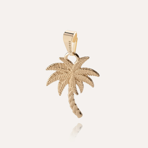 Palm pendant, 925 silver with gold plating