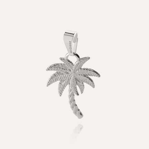 Palm pendant, sterling silver 925 platinum plated
