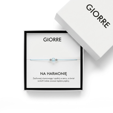 Harmony bracelet with aquamarine, Sterling Silver 925 Plated with Platinum