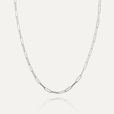 Silver chain - charms base platinum plated