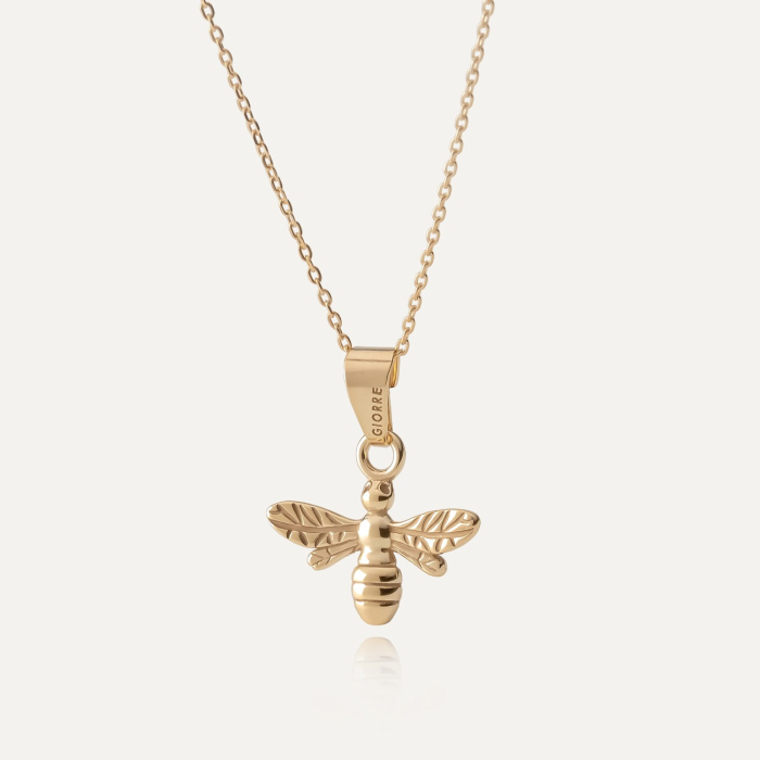 Złoty naszyjnik pszczoła, złoto 14K