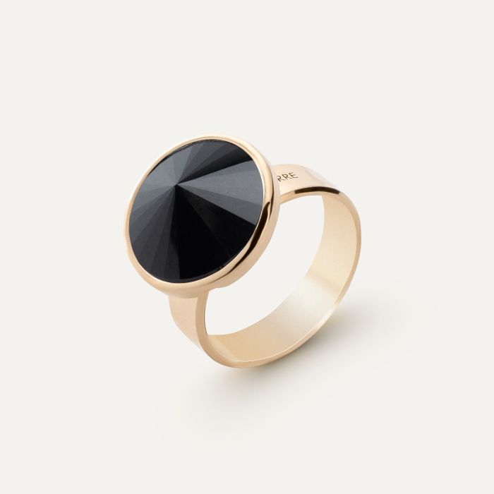 Silver ring - black onyx