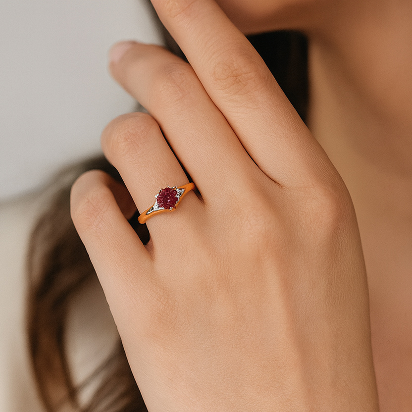 Gold ruby ring