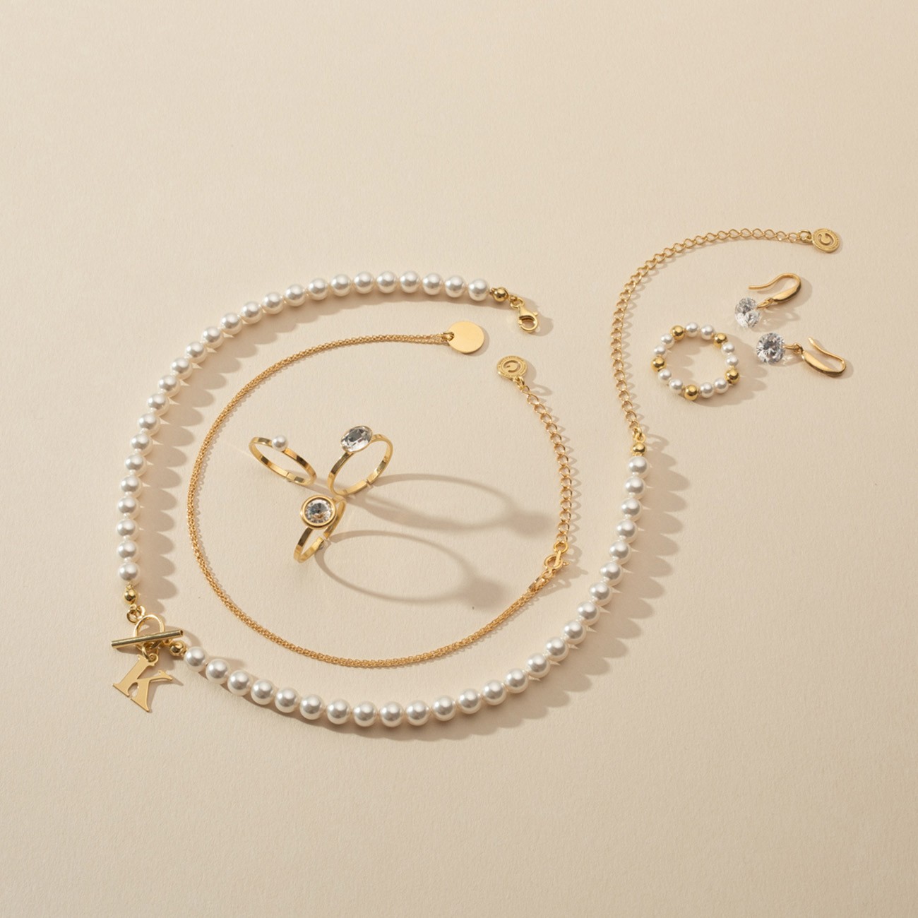 Perlenschmuck Elastischer Perlenring