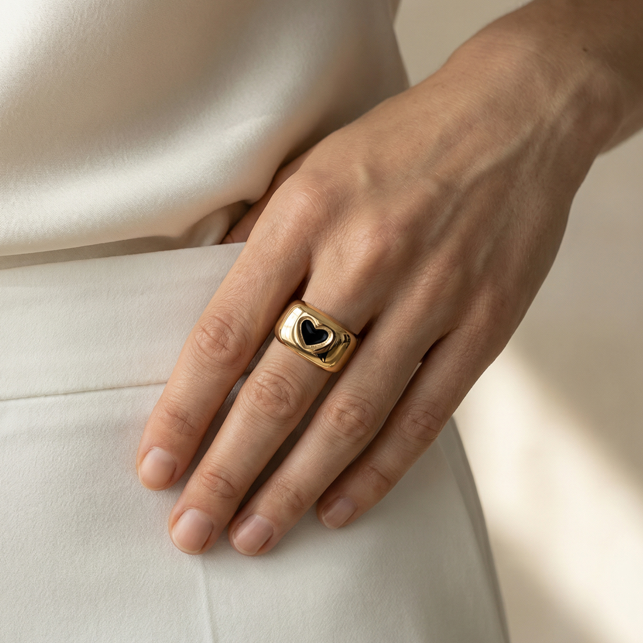 Kolczyki serca duże