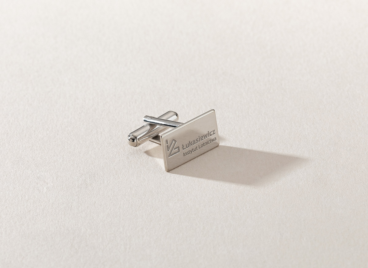 An engraved cufflink for him